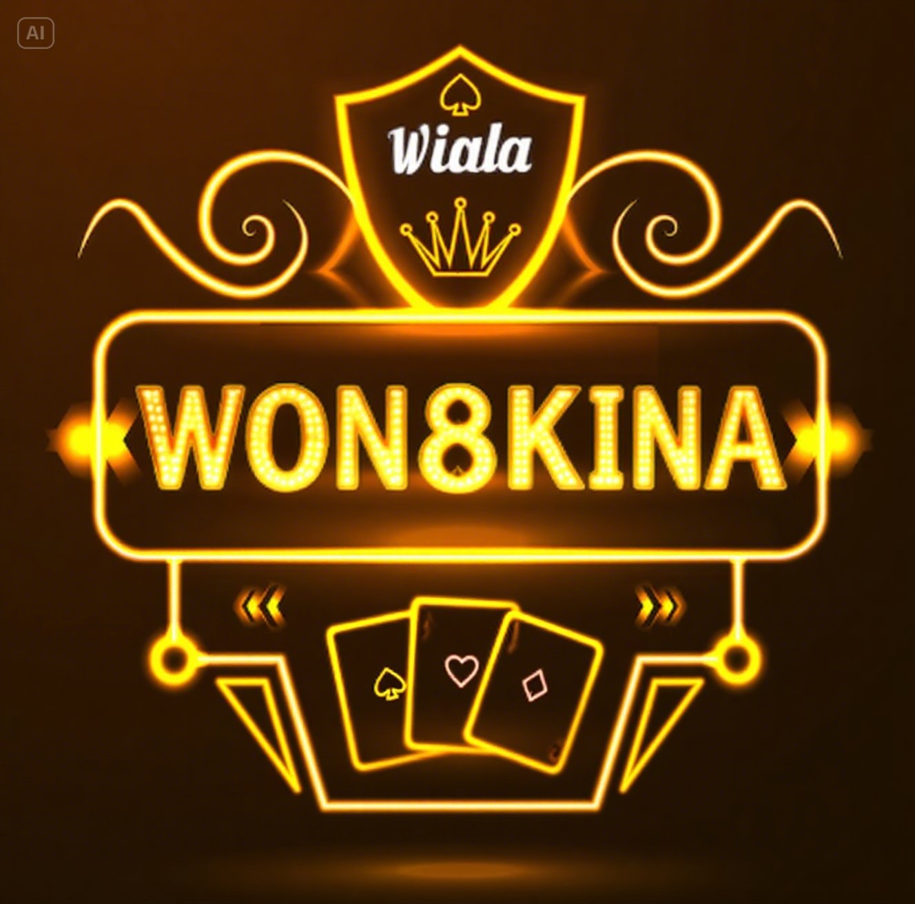 Logotipo da casa de apostas e cassino brasileiros WON8KINA